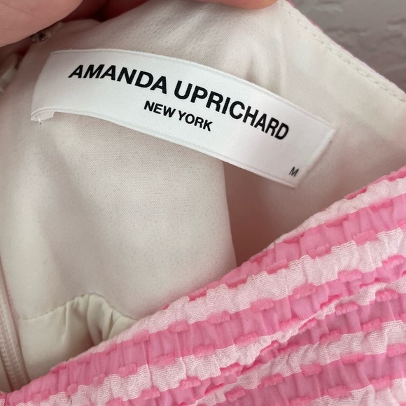 Amanda Uprichard Sicily Dress In Piquette Pink Size Medium - Picture 8 of 8